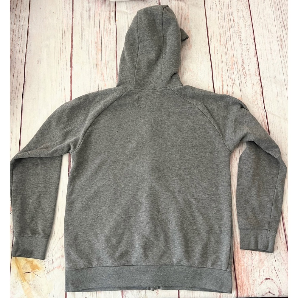 Jordan Air Boys Youth XL Gray Full Zip Hoodie Jumpman Logo Heathered Fleece - Picture 2 of 9